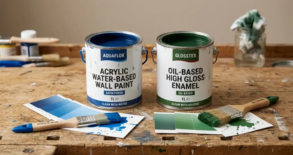 Acrylic vs oil based paint guide by Auzz Painting Service Perth